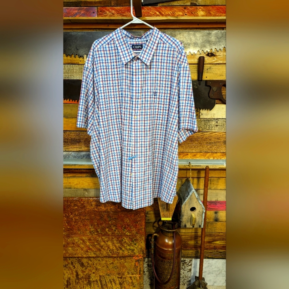 Chaps 4x XXXXL button long sleeve shirt